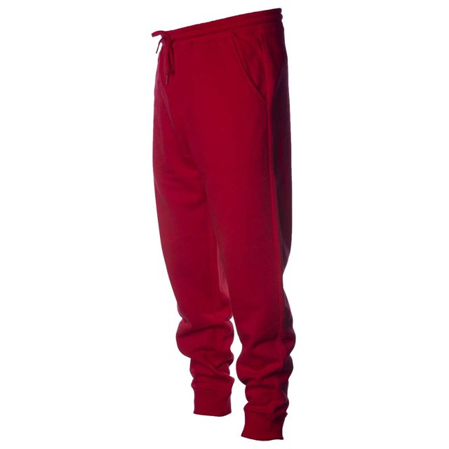 Independent Trading Co. Mens Midweight Fleece Pants, XL, Red