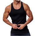 thumbnail image 3 of zfhfof Men's Workout Tank Top Ribbed Knit Sleeveless Gym Muscle T Shirts Bodybuilding Tee, 3 of 8