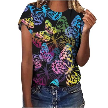RKSTN Hauts Grande Taille Mode Femmes Été Manches Mi-Longues Chandail-Over Couleur Unie Blouse Décontractée Hauts Blouses et Hauts Habillés, T-Shirts Surdimensionnés, Hauts d'Été Floraux Boho