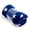 Navy White Star, variant on Jin Mai Lan Gray Fleece Plush Throw, 60" x 50"