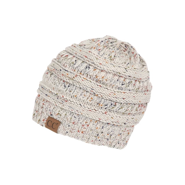 Gravity Threads Tuque Douce en Tricot Confetti, Avoine