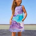 thumbnail image 1 of LSLJS Robe pour Tout-Petits Filles Bébé Plage Fête Robes Coton Lin Décontractée Salopette Ensembles une-Pièce, 1 of 6