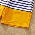 thumbnail image 4 of PatPat Mens Swim Trunks Family Matching Set Stripe Colorblock Spliced Board Shorts Mommy and Me Bathing Suits, 4 of 6