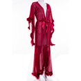 thumbnail image 3 of Tulle Robe Long Lingerie Bridal Dressing Gown Puffy Nightgown Photoshoot, 3 of 8
