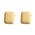 thumbnail image 1 of tamizeot Étui pour Écouteurs Compatible Bluetooth Remplaçable Flexible Couleur Unie Jaune 2Ensemble, 1 of 6