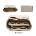 thumbnail image 2 of Insert Sac à Main Organisateur de Sac à Main Insert dans Sac Formeur avec Poche Intérieure Rapide, Sac de Rangement en Toile Jaune, 2 of 3