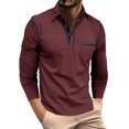 thumbnail image 1 of Birdeem Chemise/haut à Manches Longues Ajustée à Boutons pour Hommes, 1 of 6