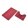 thumbnail image 2 of ABPWLY Bathroom Rug Set Of Foam Bath Mat Toilet Mat Soft Absorbent Thick Rug Non-Slip Backing Universal Machine Washable Clearance bathroom mat Canada Days bath mat for tub non slip, 2 of 2