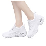 Orthopedic Running Shoes for Women Comfortable Knitted Air Cushion Arch Support Walking Work Fashion Sneakers
