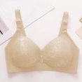 thumbnail image 3 of Bocqde Women's Plus Size Bra Embroidery Comfortable Breathable No Underwire Push Up Bra Full Coverage Soft Support Bralettes, 3 of 6