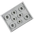 thumbnail image 4 of 10.2 X 13.7 X 0.6" Grey Dust Free Bracelet Holder, Beading Design Tray, Mini Craft Projects For DIY Craft Jewelry Tool Organizer, 4 of 8
