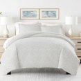 thumbnail image 4 of Simply Soft Premium Vine Trellis 3 Piece Duvet Cover Set, King, Gray, 4 of 4