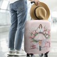 thumbnail image 3 of Travel Luggage Cover Suitcase Protector Fits 18-32 Inch Luggage Wheel Covers Patterned Travel Related Items Flower Luggage Protector Elastic Luggage Anti-scratch Suitcase Cover M, 3 of 5