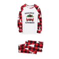 thumbnail image 2 of Tenues Assorties pour la Famille Noël Femmes Blouse Imprimée Hauts à Col Rond+pantalons Ensemble de Pyjamas Assortis pour la Famille Pantalons de Pyjama en Liquidation, 2 of 6