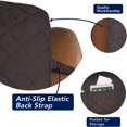 thumbnail image 3 of 2024 Reversible Quilted Sofa Cover  Water Resistant Slipcover Furniture Protector  Washable Couch Cover with Non Slip Foam and Elastic Straps for Kids  Dogs  Pets (Small  Pink/Beige), 3 of 7