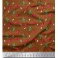 thumbnail image 1 of Soimoi Cotton Cambric Fabric Triangle,Floral & Cactus Tree Printed Fabric 1 Yard 42 Inch Wide, 1 of 3