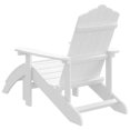 thumbnail image 3 of vidaXL Chaise Adirondack de Jardin avec Repose-Pieds HDPE Blanc, 3 of 5