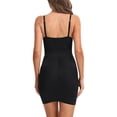 thumbnail image 4 of Cathalem Justaucorps Gainant pour Femmes Sans Coutures Compression à Fines Bretelles Gaine String, Noir G, 4 of 4
