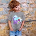 thumbnail image 2 of GDREDA Vêtements pour Filles Mode Décontractée Imprimé Col Rond Manches Courtes T-Shirt Gris, 1-2 Ans, 2 of 3