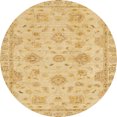 thumbnail image 1 of Ahgly Company Indoor Round Abstract Yellow Abstract Area Rugs, 5' Round, 1 of 6