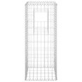 thumbnail image 2 of vidaXL Gabion Basket Posts 2 pcs 40x40x100 cm Iron, 2 of 4