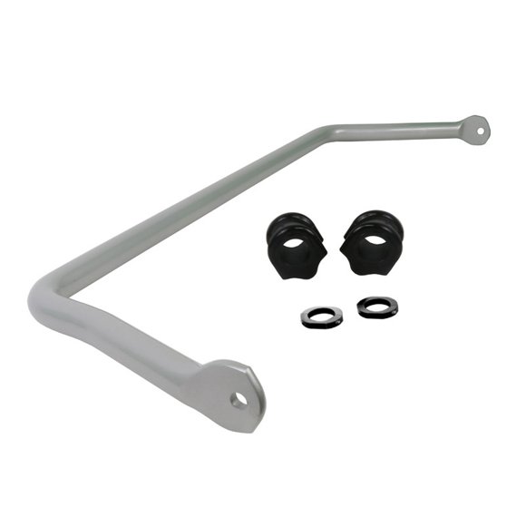 Whiteline Stabilizer Bar BJF01Z Performance Upgrade; 33 Millimeter Bar Diameter/2 Point Adjustable; With Mounts; Without Stabilizer Bar Links; Powder Coated; Silver; With Two Bushings
