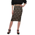 thumbnail image 1 of Moomaya Printed Knee Length Skirt For Women Plus Size Poly Spandex Skirt, 1 of 6