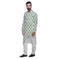 thumbnail image 2 of Atasi Ensemble de Pyjama Kurta Asymétrique Imprimé Long pour Hommes Vêtements de Fête, 2 of 4