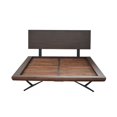 thumbnail image 1 of Brown and Black Wood Metal Queen Size Bed, 1 of 1