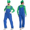 thumbnail image 2 of KAWELL Costume de Famille Super Bros Costume de Cosplay Brothers Costume de Cosplay d'Halloween, 2 of 6