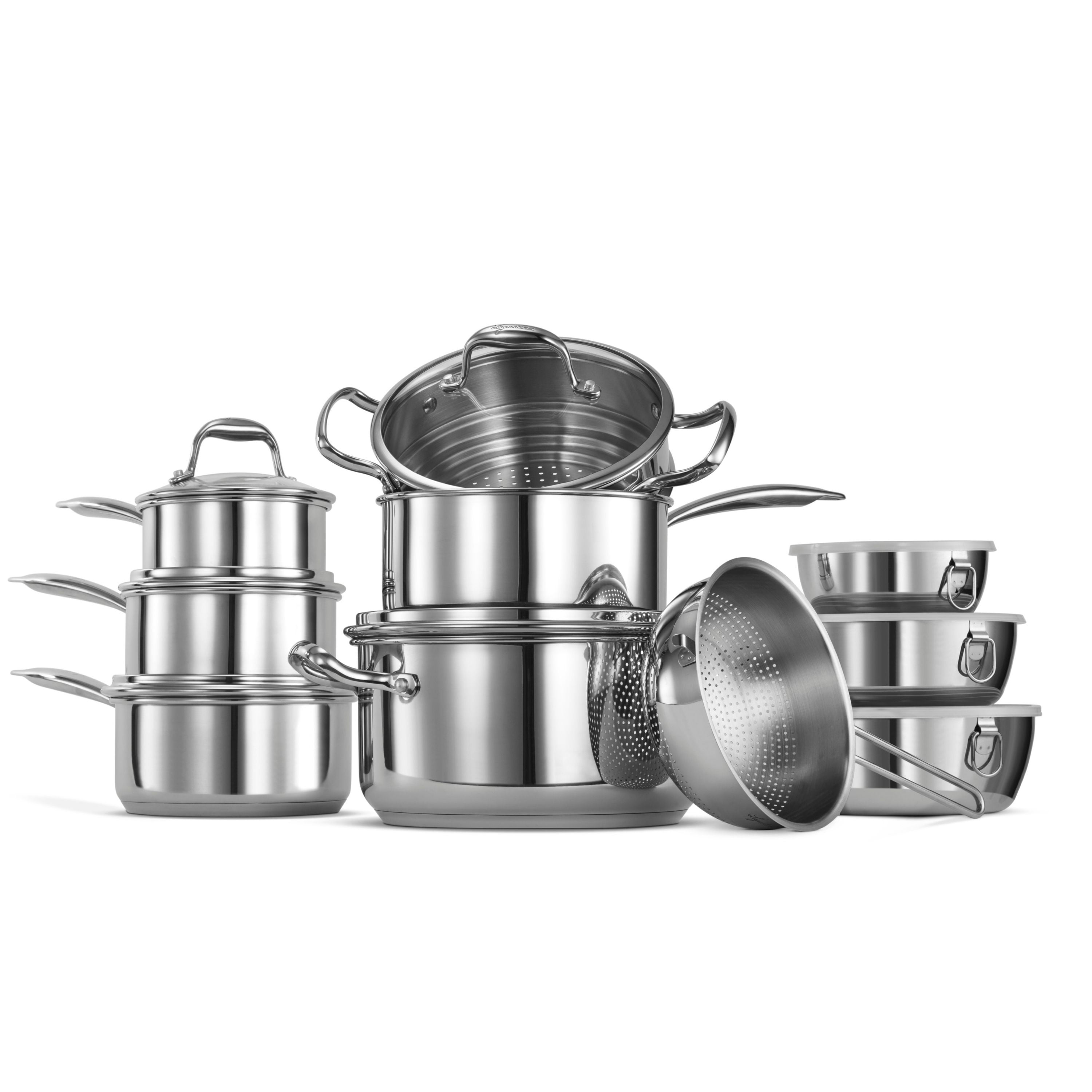 Ambiente 15 Piece Stainless Steel Cookware Set
