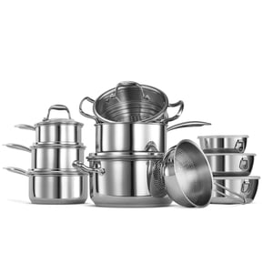 Ambiente 15 Piece Stainless Steel Cookware Set