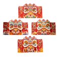 thumbnail image 4 of veasfak 4Pcs Nouvel An Chinois Enveloppes Rouges Argent Chanceux pour le Festival de Printemps d'Anniversaire C, 4 of 7