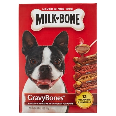 Milk-Bone GravyBones Crunchy Biscuit Dog Treats, Meat & Chicken Flavour