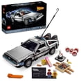 thumbnail image 1 of LEGO Icons Back to the Future Time Machine 10300, Model Car Building Kit, Based on the DeLorean from the Classic Movie, 1 of 7