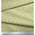 thumbnail image 2 of Soimoi polyester Crepe Fabric Curve Diamond & Clock Tower Architectural Print Sewing Fabric Yard 52 Inch Wide, 2 of 3