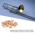thumbnail image 4 of Trombone Cork, 20Pcs 9.5mm Trumpet Trombone Repairing Cork Pads Parts Musical Instrument Accessories, 4 of 7