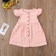 thumbnail image 4 of Xingqing Kids Baby Girls Organic Cotton Ruffled Tunic Dress Swing Sundress Princess, 4 of 8