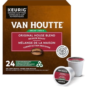 Van Houtte Decaf Pods K-Cup maison originale Blend Keurig 96 Nombre