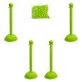 thumbnail image 1 of S Green Stanchion Kit 3 IN Dia Pole 6 Pk, 1 of 2