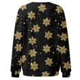 thumbnail image 5 of Bmisegm T-Shirt à Manches Longues Col Rond pour Femmes, Imprimé, Noir m, 5 of 5