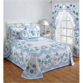 thumbnail image 1 of Better Trends BSBFTWBL Couvre-Lit en Coton Bloomfield, Bleu - Taille Simple, 1 of 3