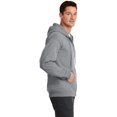 thumbnail image 2 of Port & Company Men's Classic Full-Zip Hooded Sweatshirt PC78ZH, 2 of 4