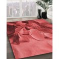 thumbnail image 3 of Ahgly Company Tapis d'Intérieur Rectangulaires Transitionnels Rouges Lavables à la Machine, 8 Pieds x 10 Pieds, 3 of 7
