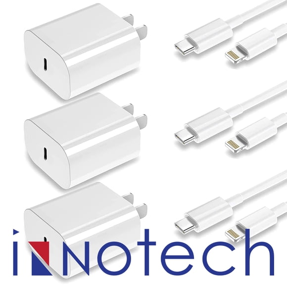 Pour Apple iPhone 14 13 12 11 Câble de Recharge Éclair Super Rapide avec Adaptateur 20W USB C Chargeur Mural 3 Pieds Compatible avec iPhone 14/14 Pro13/13Pro/12/12 Pro/11/11Pro Lot de 3