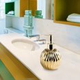 thumbnail image 4 of veasfak Ceramic Soap Dispenser Massage Oil Body Wash Refillable for Bathroom A, 4 of 9