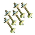 thumbnail image 4 of 5pcs Screw Nut Bolt Kit Toggle Bolt Bed Connecting Bolts Heavy-duty Fasteners Furniture Accessories Chair Fixing Connector, 4 of 10