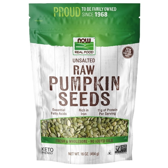 NOW Foods - NOW Real Food Raw Pumpkin Seeds - 1 lb.
