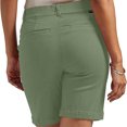 thumbnail image 3 of jovati Shorts Grande Taille pour Femmes Shorts en Sergé Extensible pour Femmes Grande Taille Taille Fine à Enfiler Coupe Régulière Shorts de Randonnée Été Décontractés avec Poches Shorts Grande Taille pour Femmes Shorts pour Femmes Grande Taille, 3 of 11