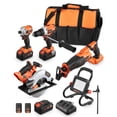 thumbnail image 1 of VEVOR Tool Combo Kit 20V Brushless 5-Tool Cordless Power Tool Combo Kit with Batteries, 1 of 9